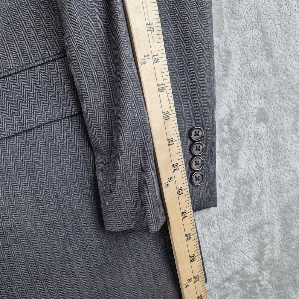 Lauren Ralph Lauren Blazer Mens Gray 42R 100% Wool 3 Button Classic Sport Coat